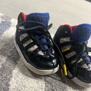 Kids Black and Blue Sneakers